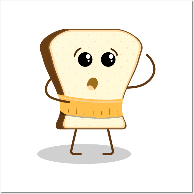Funny piece of bread Wall Art by RNko